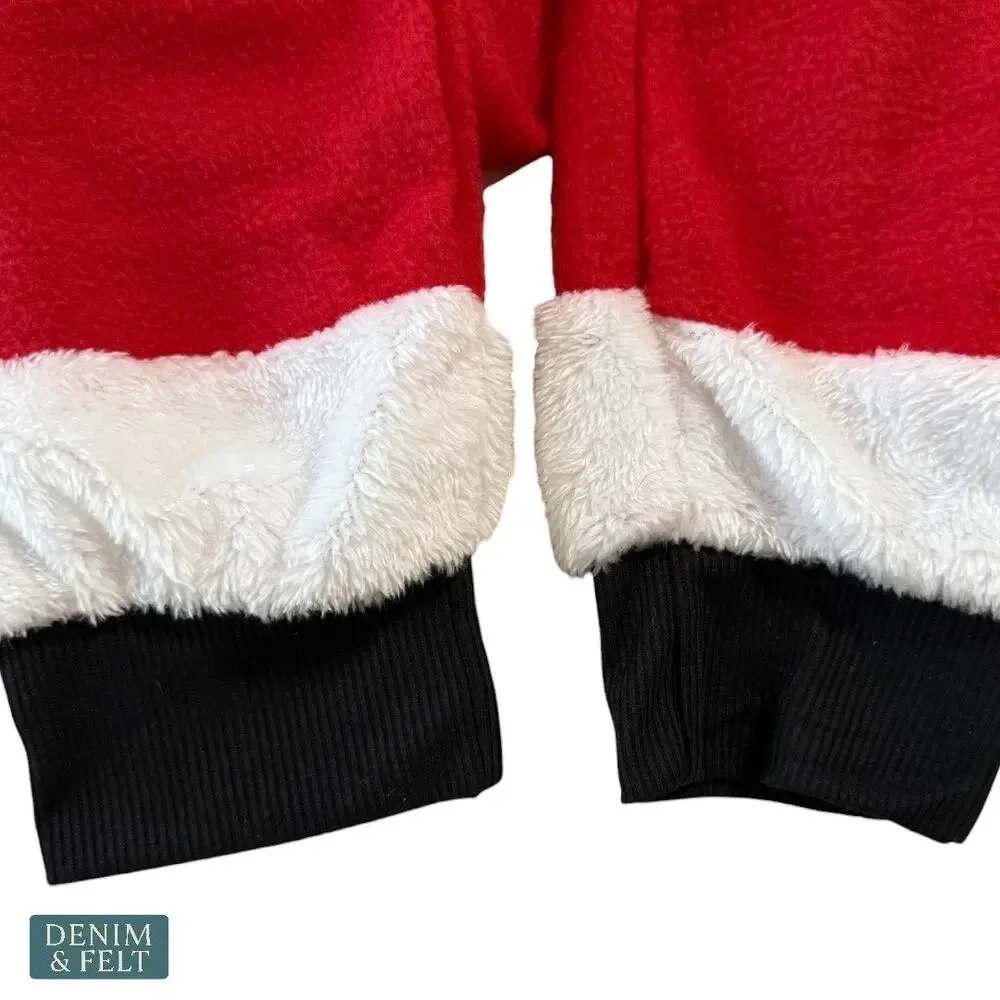 NEW Buc-ee’s Youth Santa Claus Fleece Union Suit Christmas‎ Pajamas Holiday